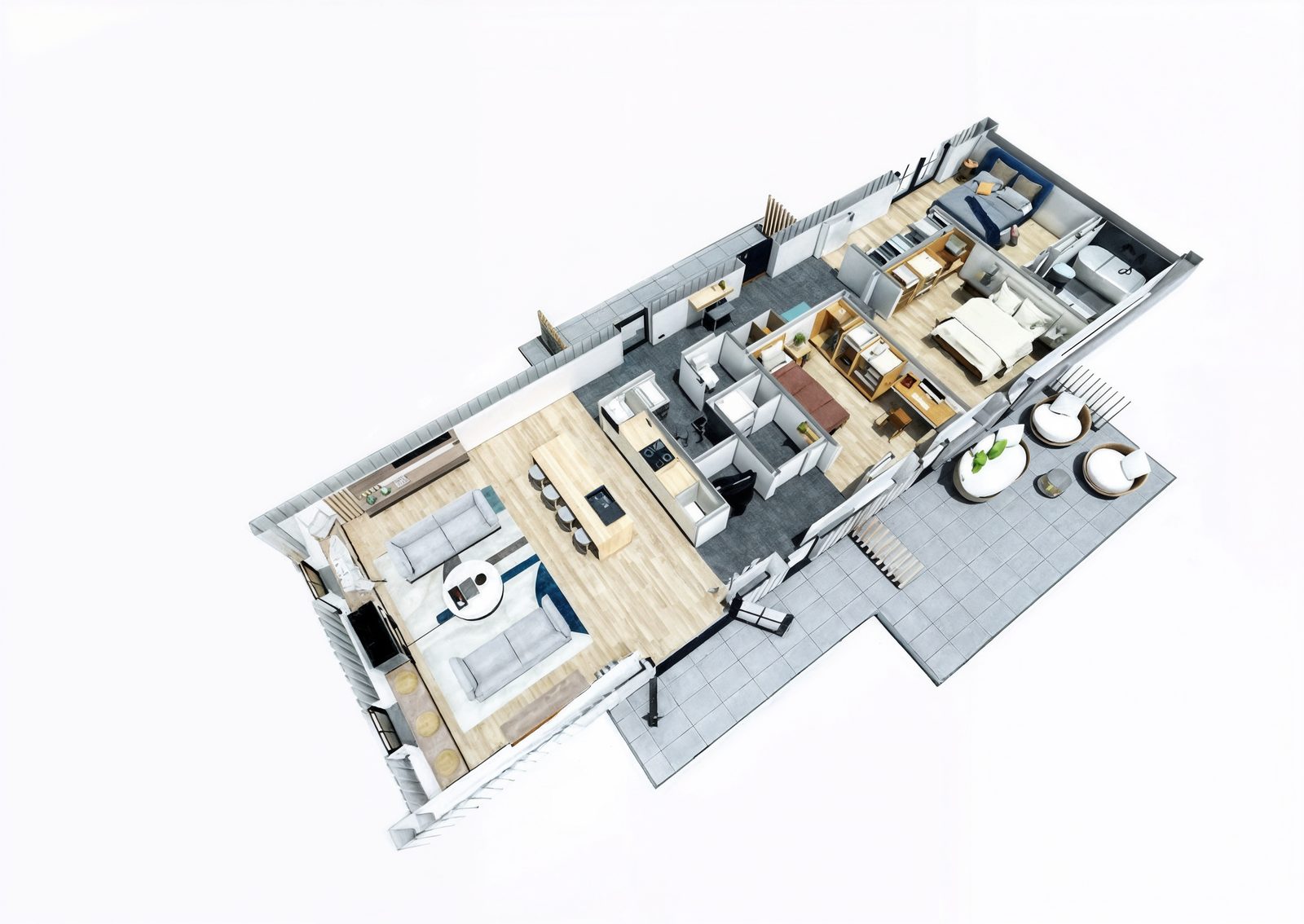 1. stāva 3D skats